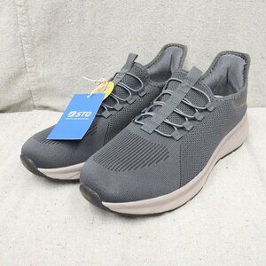 NWT STQ Mens Slip On Athletic Shoes Size 12 Dark Grey ST240103